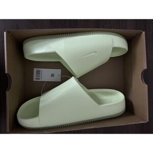 Nike WMNS Calm Slide 'Barley Volt' - Size 12 -  DX4816 702 - New/No Lid